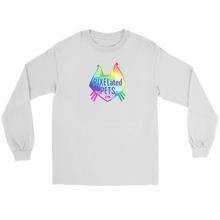 Load image into Gallery viewer, PIXELated PETS™ Rainbow Logo Long Sleeved Mens and Womens T-shirt