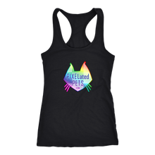 Load image into Gallery viewer, PIXELated PETS™ Custom Rainbow Logo Racer Back Tank