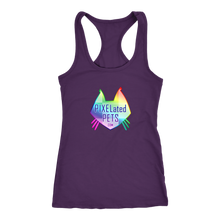 Load image into Gallery viewer, PIXELated PETS™ Custom Rainbow Logo Racer Back Tank