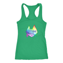 Load image into Gallery viewer, PIXELated PETS™ Custom Rainbow Logo Racer Back Tank