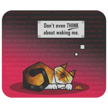 Load image into Gallery viewer, Mousepad-Sleeping Cat- Multiple Color Options
