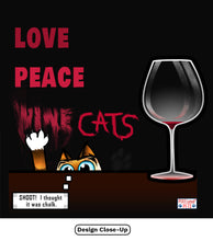 Load image into Gallery viewer, Love, Peace, Cats - Mens and Womens T-Shirt
