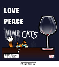 Load image into Gallery viewer, Love, Peace, Cats - Women&#39;s V-Neck T-Shirt
