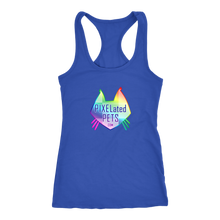 Load image into Gallery viewer, PIXELated PETS™ Custom Rainbow Logo Racer Back Tank
