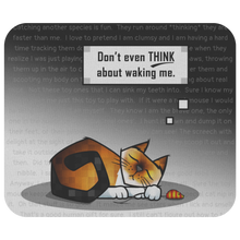 Load image into Gallery viewer, Mousepad-Sleeping Cat- Multiple Color Options
