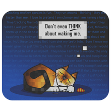 Load image into Gallery viewer, Mousepad-Sleeping Cat- Multiple Color Options
