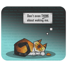 Load image into Gallery viewer, Mousepad-Sleeping Cat- Multiple Color Options

