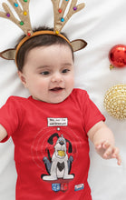 Load image into Gallery viewer, No! No! Not tired yet!  8Bit the puppy is sure sleepy in this Onesie for babies!
