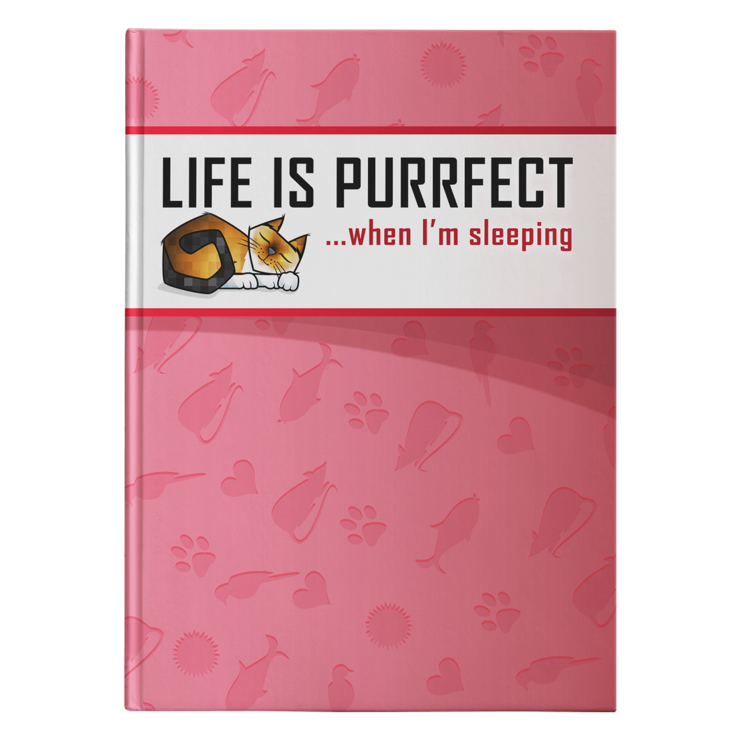 Life is Purrfect - Red Journal