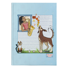 Load image into Gallery viewer, Making Music: Hardcover Journal - Blue
