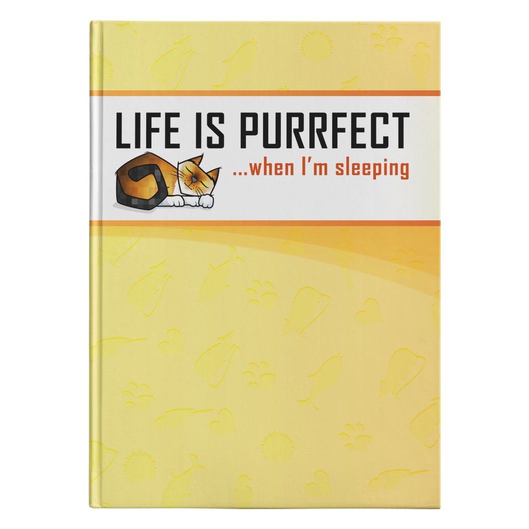 Life is Purrfect - Yellow Journal